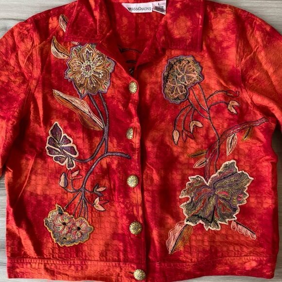 Draper’s and Damon’s embroidered jacket with detail - Picture 3 of 14